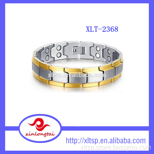 Best quality double row ions titanium magnetic therapy bracelet